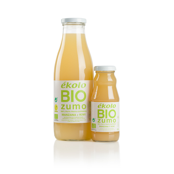 Zumo de MANZANA Y KIWI Ecológico 100% exprimido