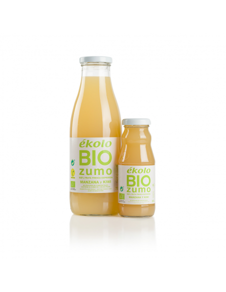 Zumo de MANZANA Y KIWI Ecológico 100% exprimido