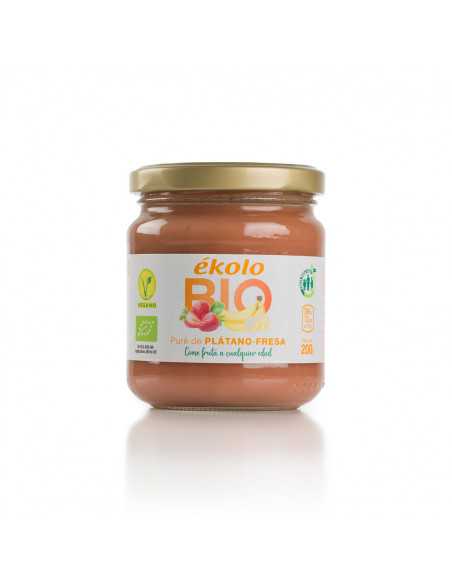 Puré de Plátano y Fresa ecológicos
