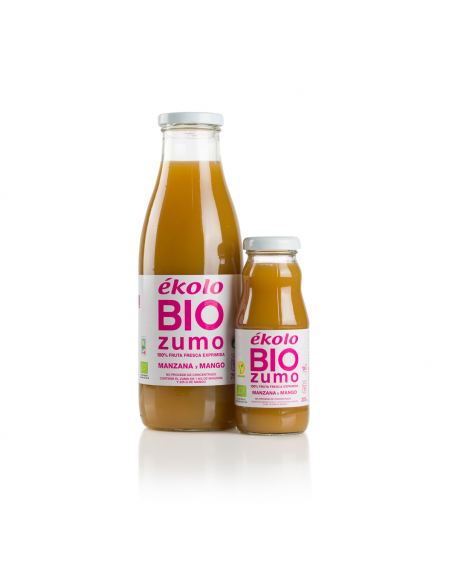 Zumo de MANZANA MANGO Ecológico, 100% exprimido